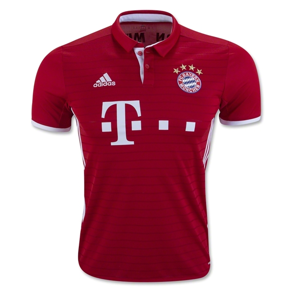 Bayern Munich 16/17 Home Red Soccer Jersey
